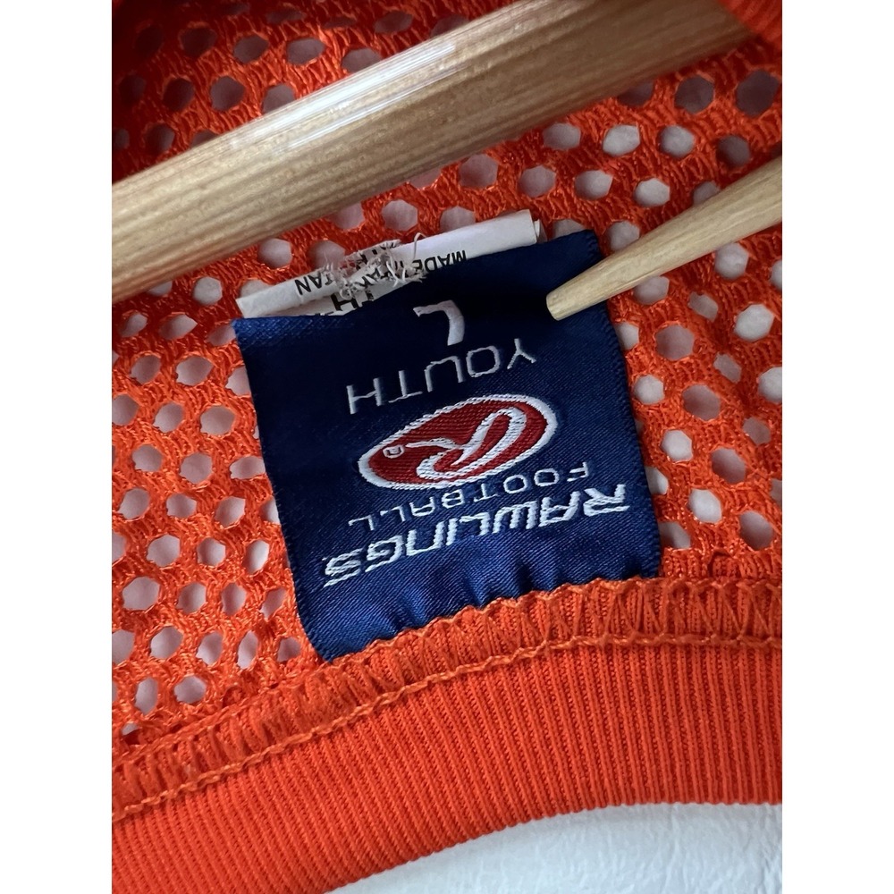 Rawlings Vintage Mesh Knit Orange Jersey 28 Size Large Youth Sporty - Picture 3 of 8